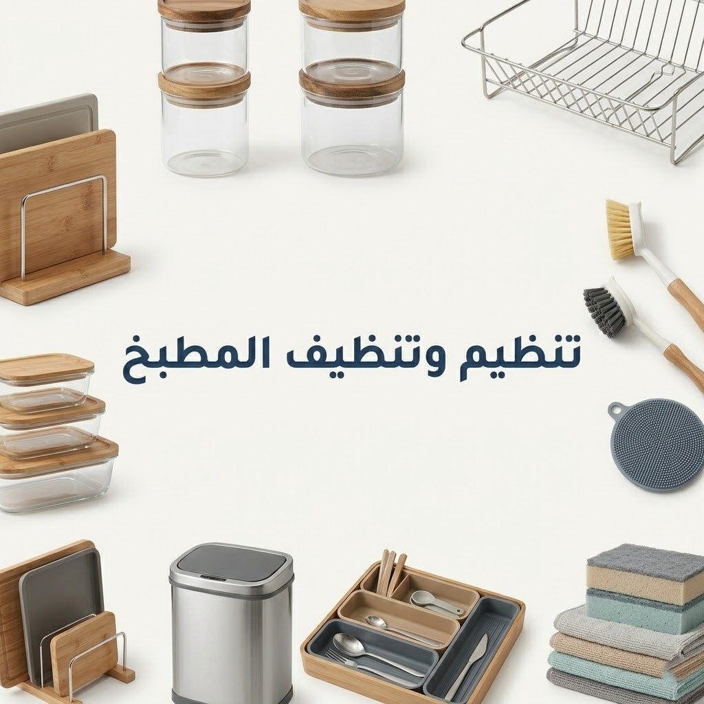 تنظيم وتنظيف المطبخ