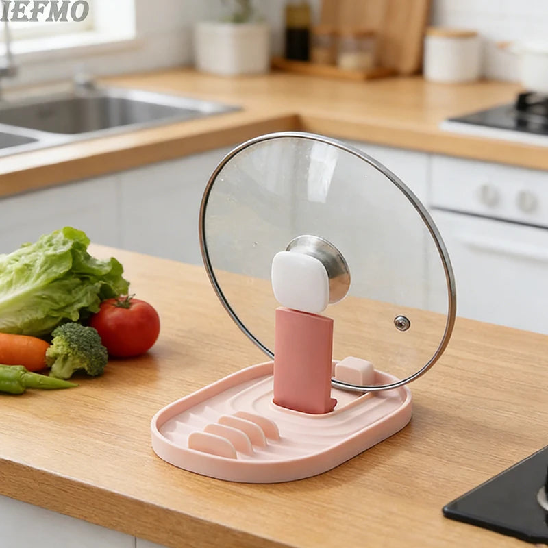 حامل مستلزمات المطبخ قابل للطي